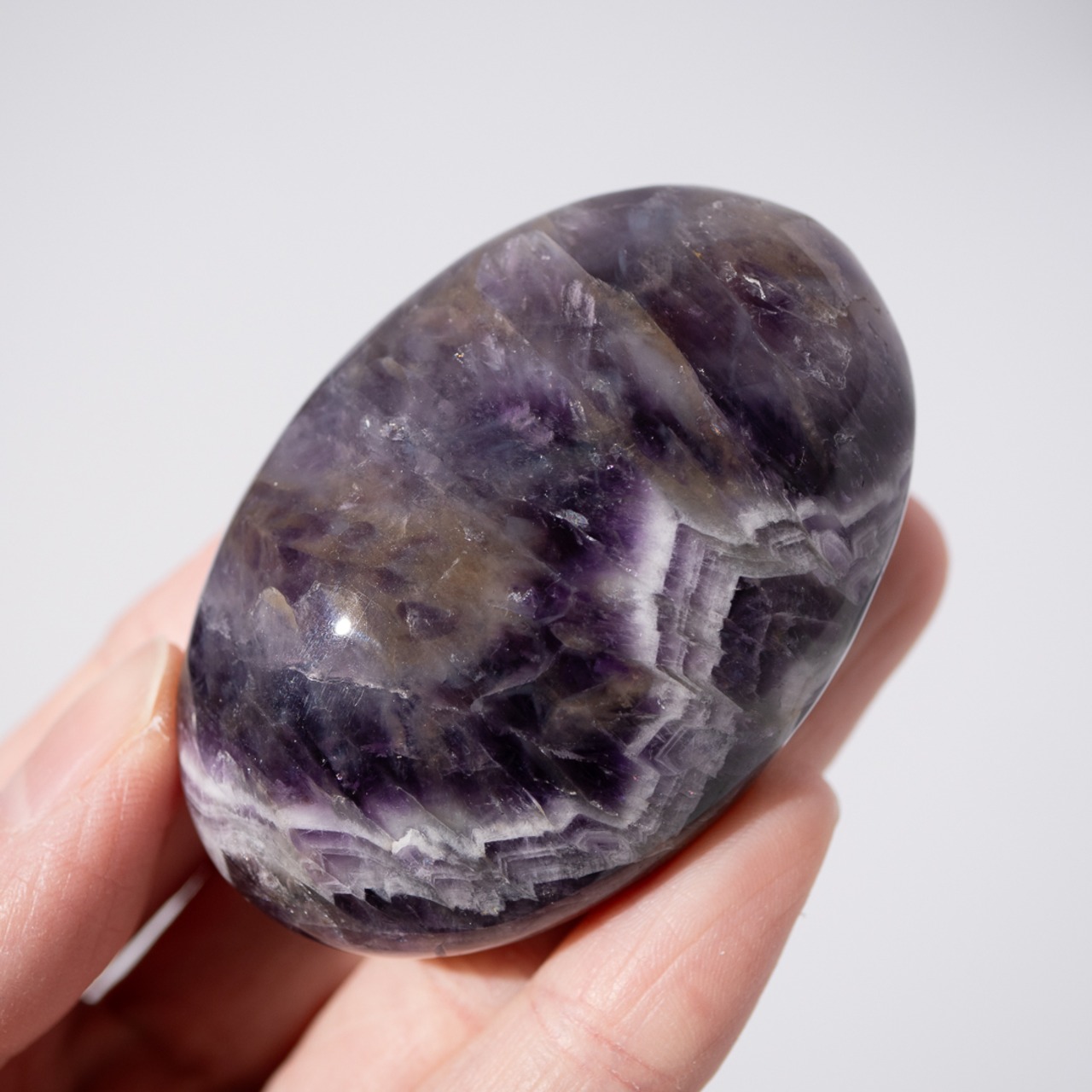 シェブロン アメシスト / パーム 握り石