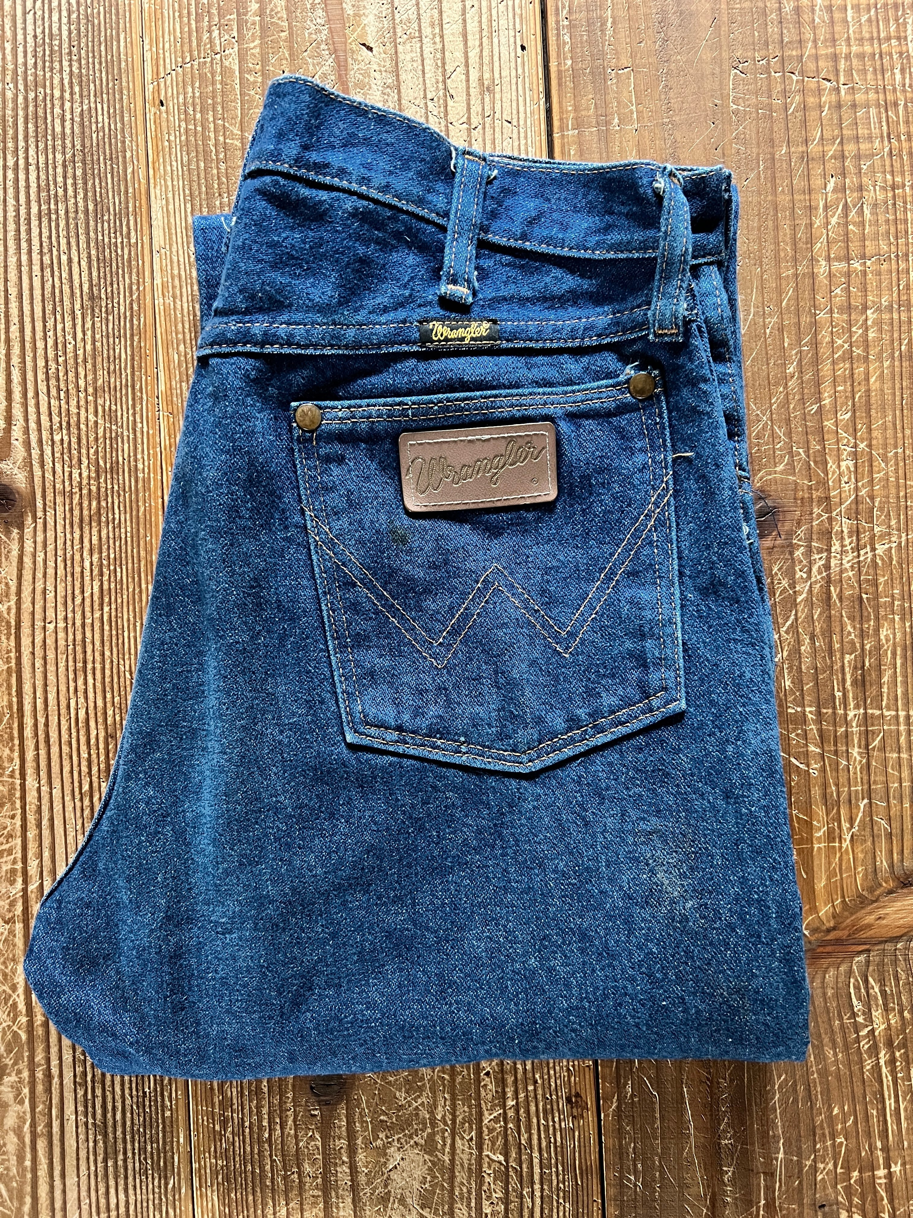 80's〜 Wrangler 13MWZPW デニムパンツ 濃紺 実寸(33×30.5) USA製