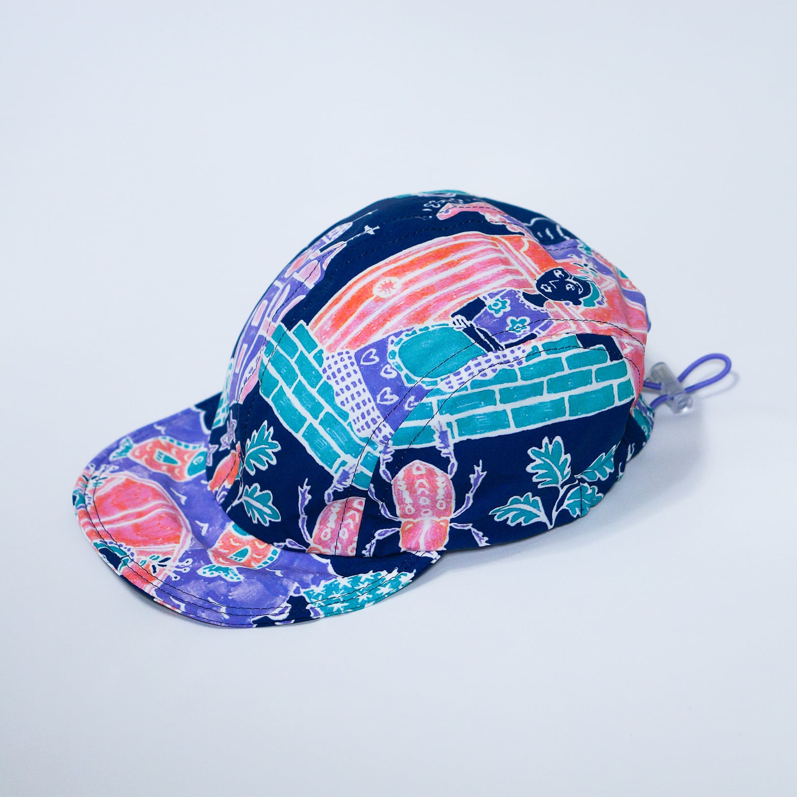 キャップ：たびするサボテン（ネイビー） | UKIPPA ウキッパ 子供服