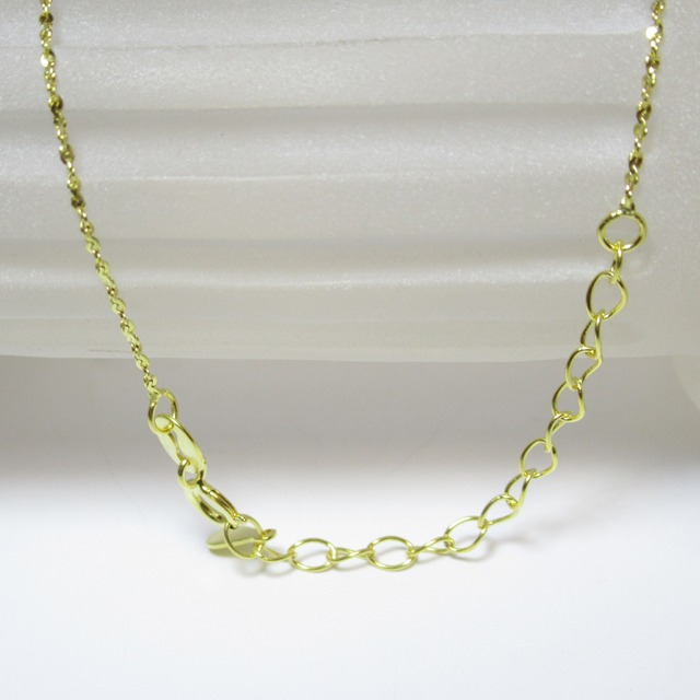 YG  S925 40㎝＋5cmアジャスター 1.1㎜ 星屑 チェーン