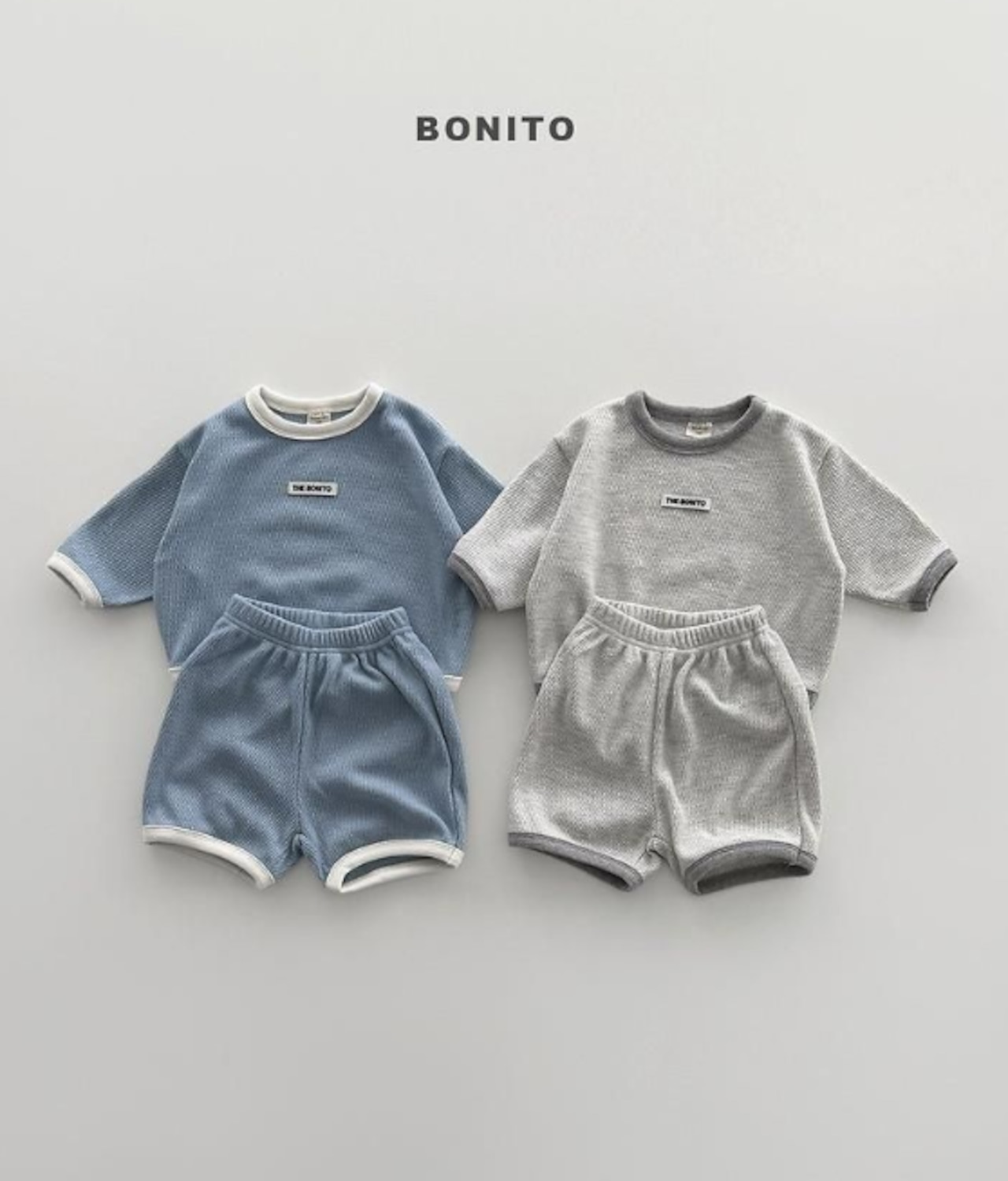 【取寄】Bonito(Baby)べべニットワッフルセット|秋服|韓国子供服| 26/AT