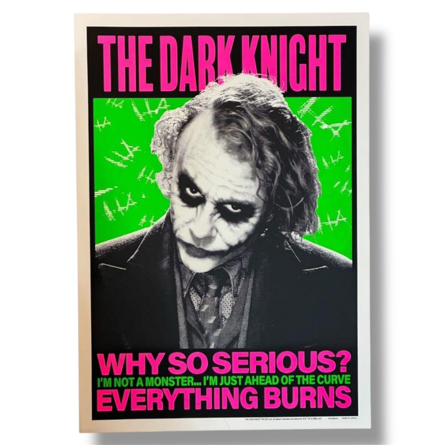 THE DARK KNIGHT ジョーカー シルクスクリーン ポスター | maktub