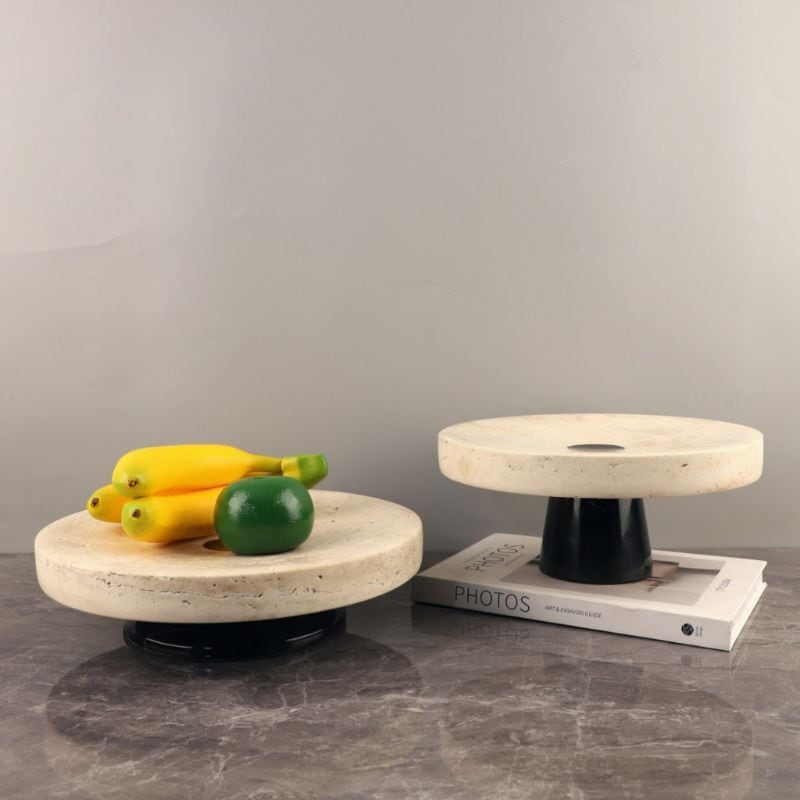 ディスプレイ台 岩板風 ラウンド 丸型 モダン インテリア 台座