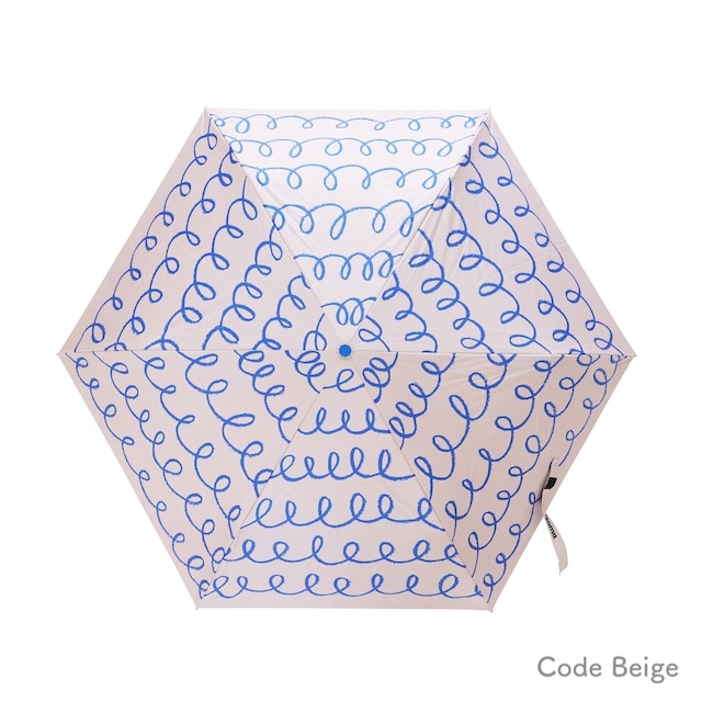 【Goma】折りたたみ傘 晴雨兼用タイプ「Code Beige」