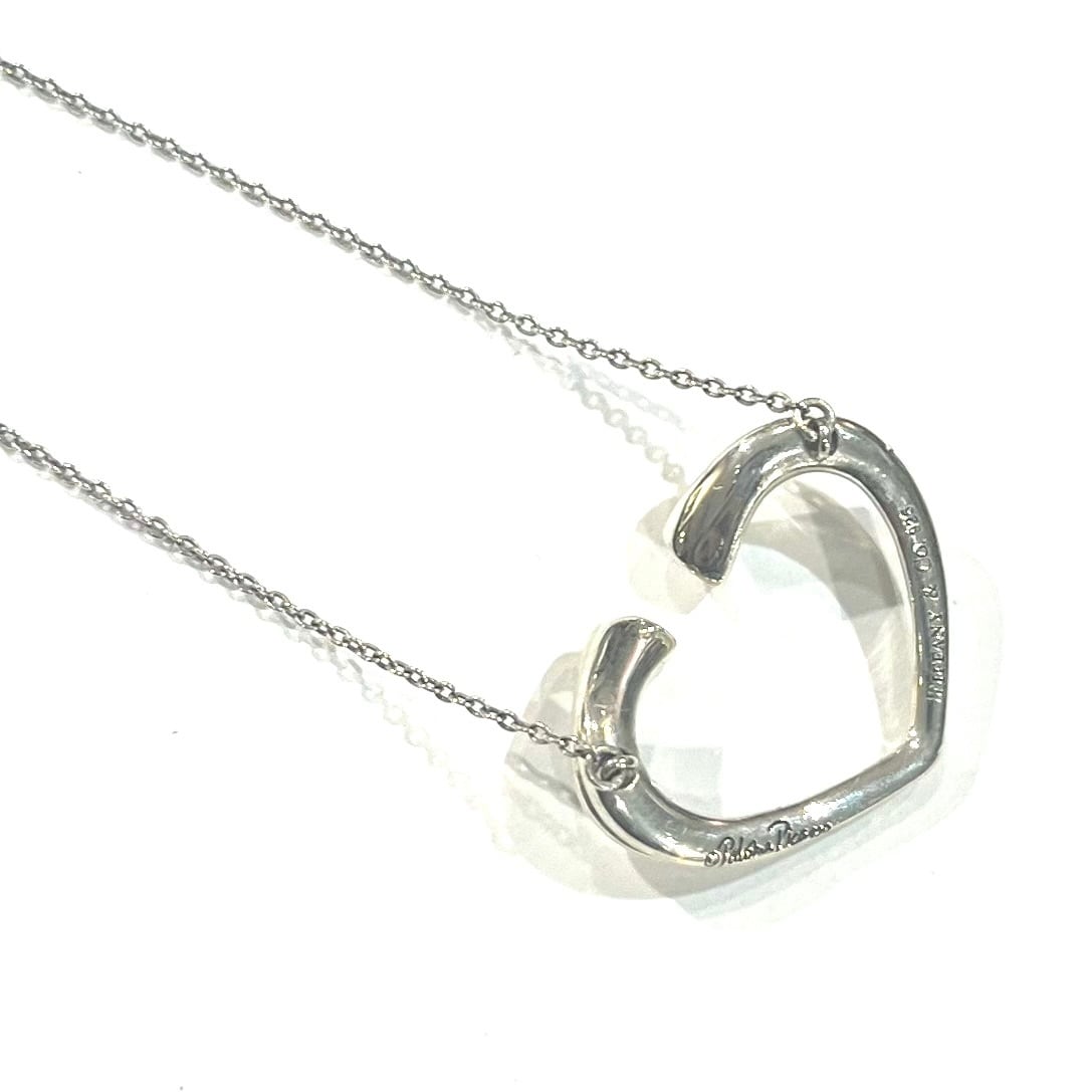 TIFFANY&CO. 】2310 胸元に浮かぶ断面ハートオープンハート ネックレス