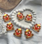 [１個]パーティくま ペイントビーズ／30mm×28mm