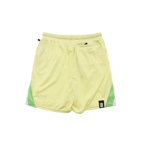 Triangle logo mesh shorts : ライトイエロー