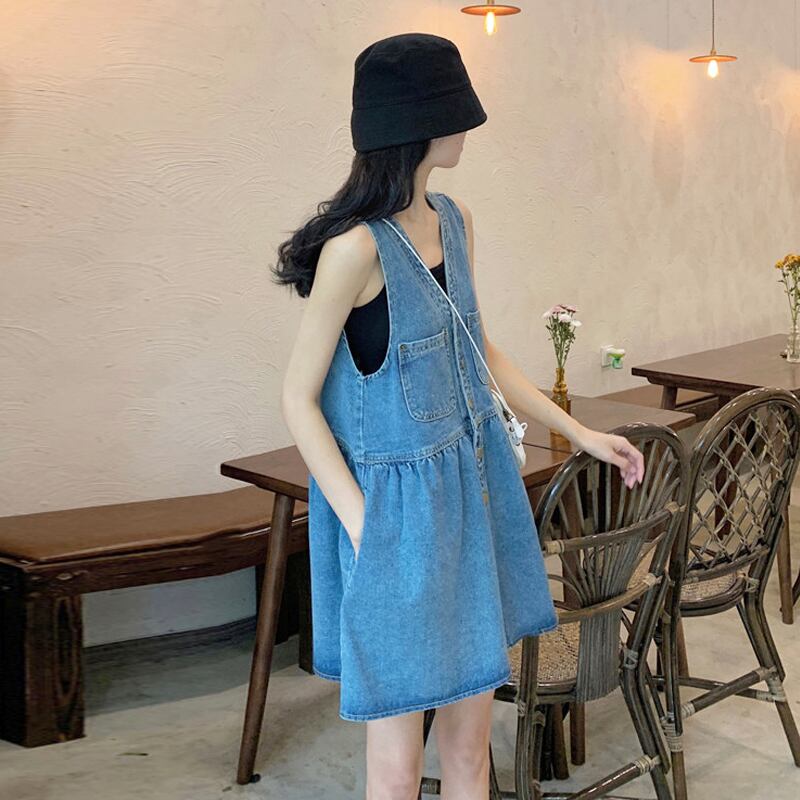 ドレス サマーVネックスカート 夏物 試着室85341205363