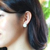 しろふさ ピアス/イヤリング