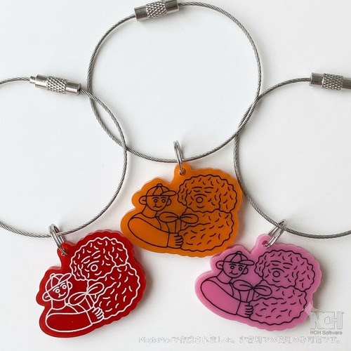 みらい市場 × SAKIPON × TERACE　オリジナルキーホルダー　ワイヤータイプ