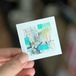 COLORS３　原画　額あり　紙　ミクストメディア、アブストラクト、ミニアート