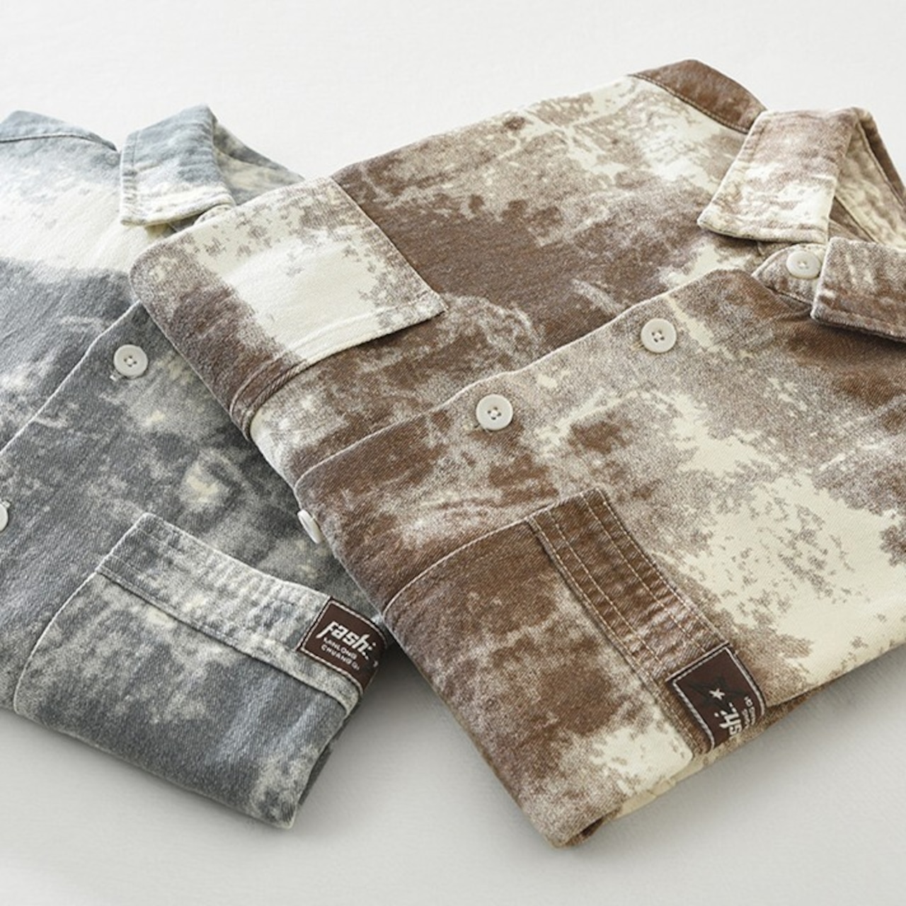 【M-3XL】Ink Pattern Shirt / インク パターン シャツ