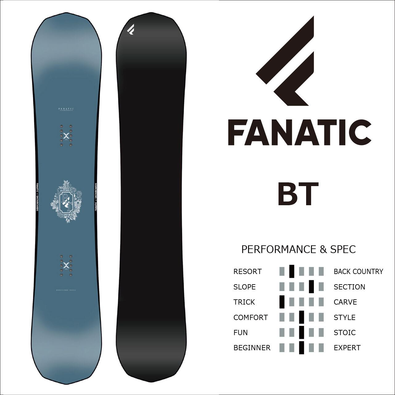 FANATIC ファナティック　BT 153cm グラトリ　パーク　カービング