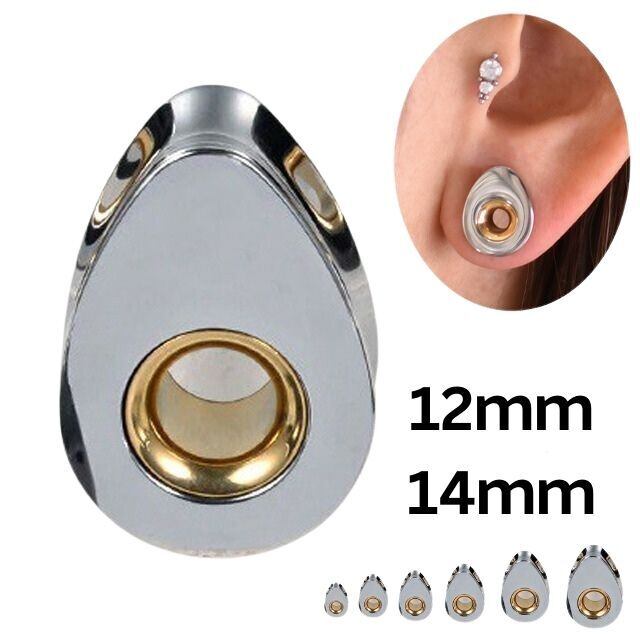 22粒ティアドロップビーズオリジナルブロッサムパープル&2種STビーズ