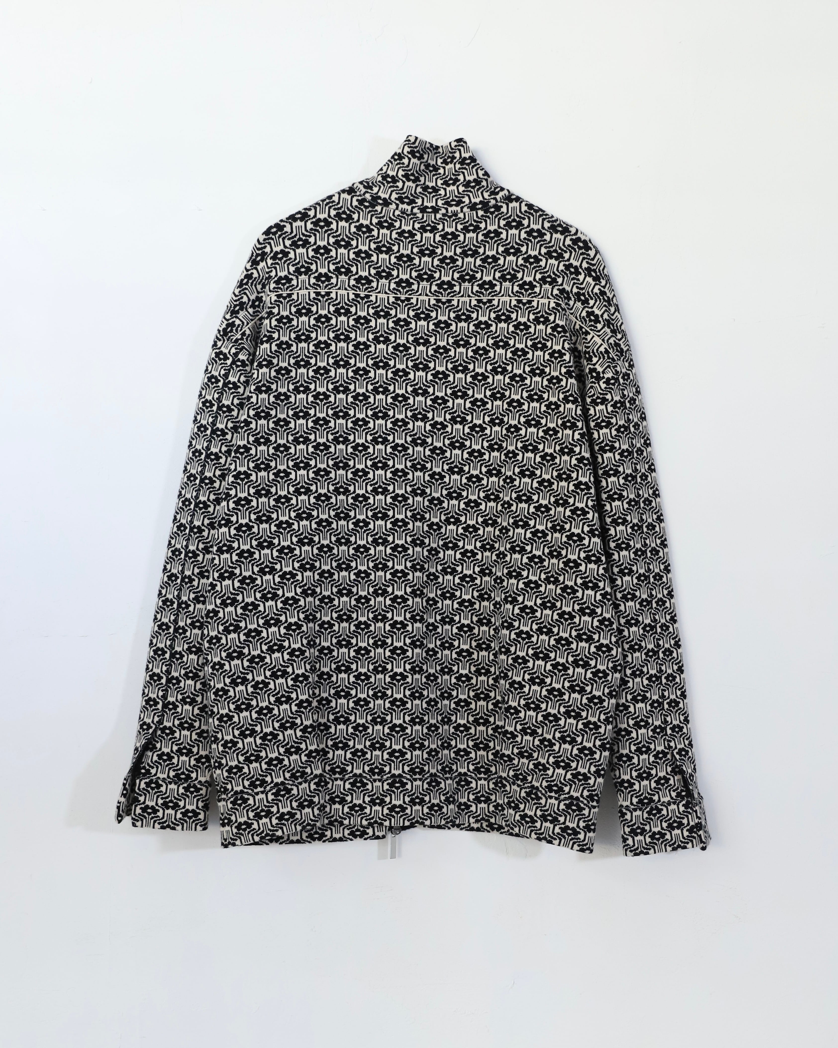 Jacquard Knit Drivers Jacket / Geometry | AMBERGLEAM