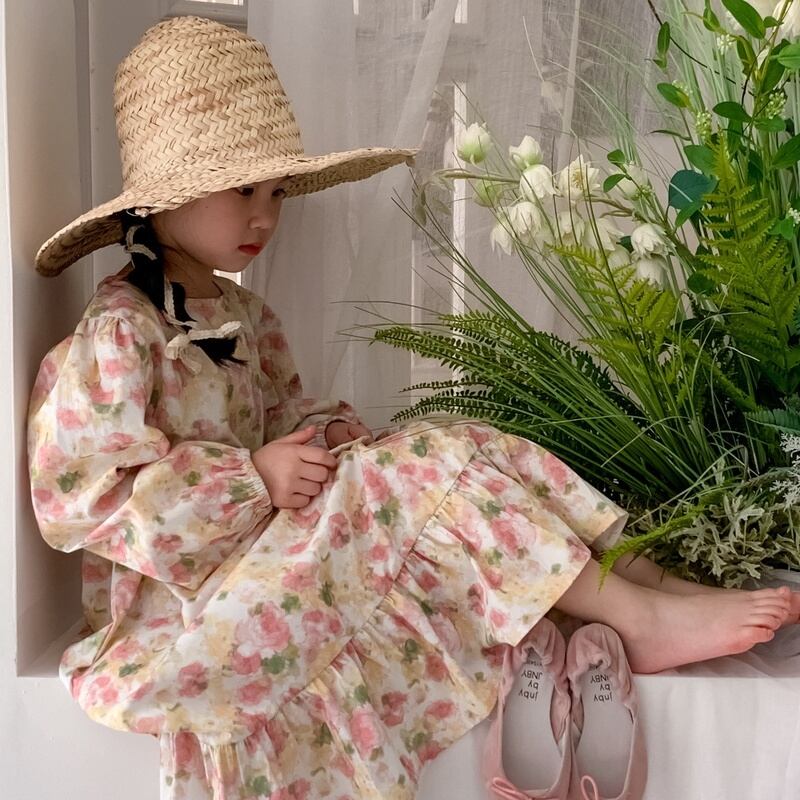 【KID】 可愛い花柄ワンピース