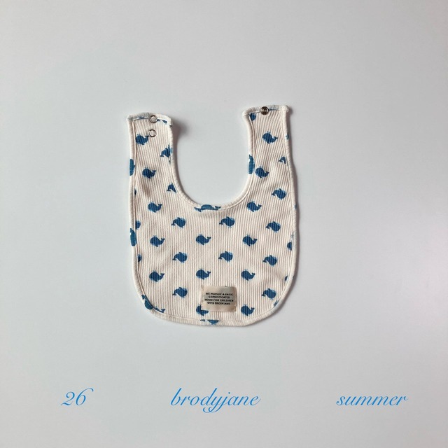 【取寄】brodyjane｜blue whale bib｜ブルーホエールビブ｜FREE｜baby｜26 summer