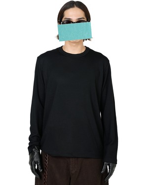 ROTOL "Wool Basic Long Sleeve Tee〔BLACK〕"