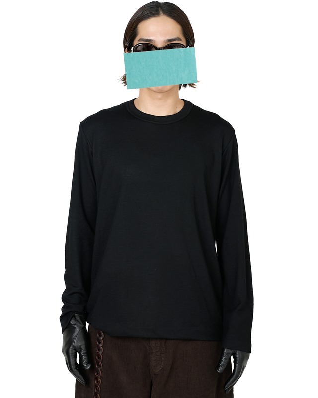 ROTOL "Wool Basic Long Sleeve Tee〔BLACK〕"
