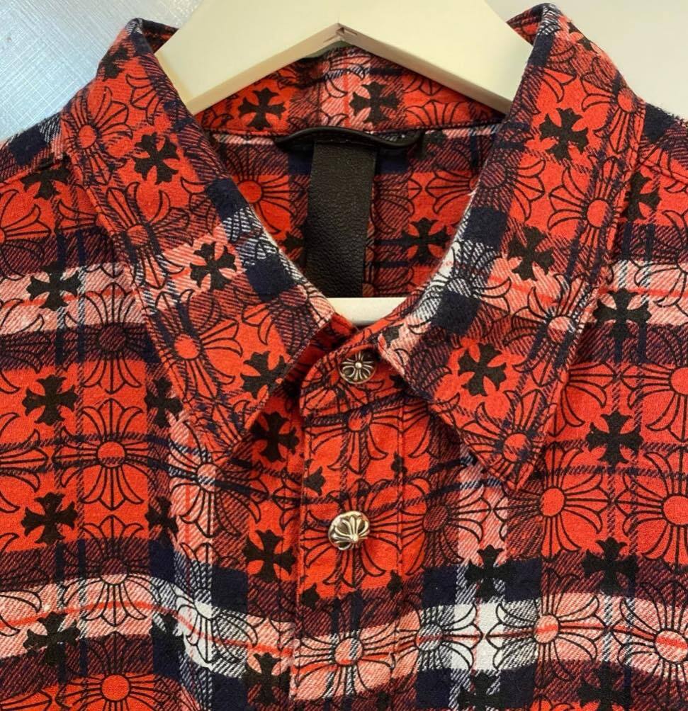 CHROME HEARTS クロムハーツ チェックシャツ Loose end check shirts