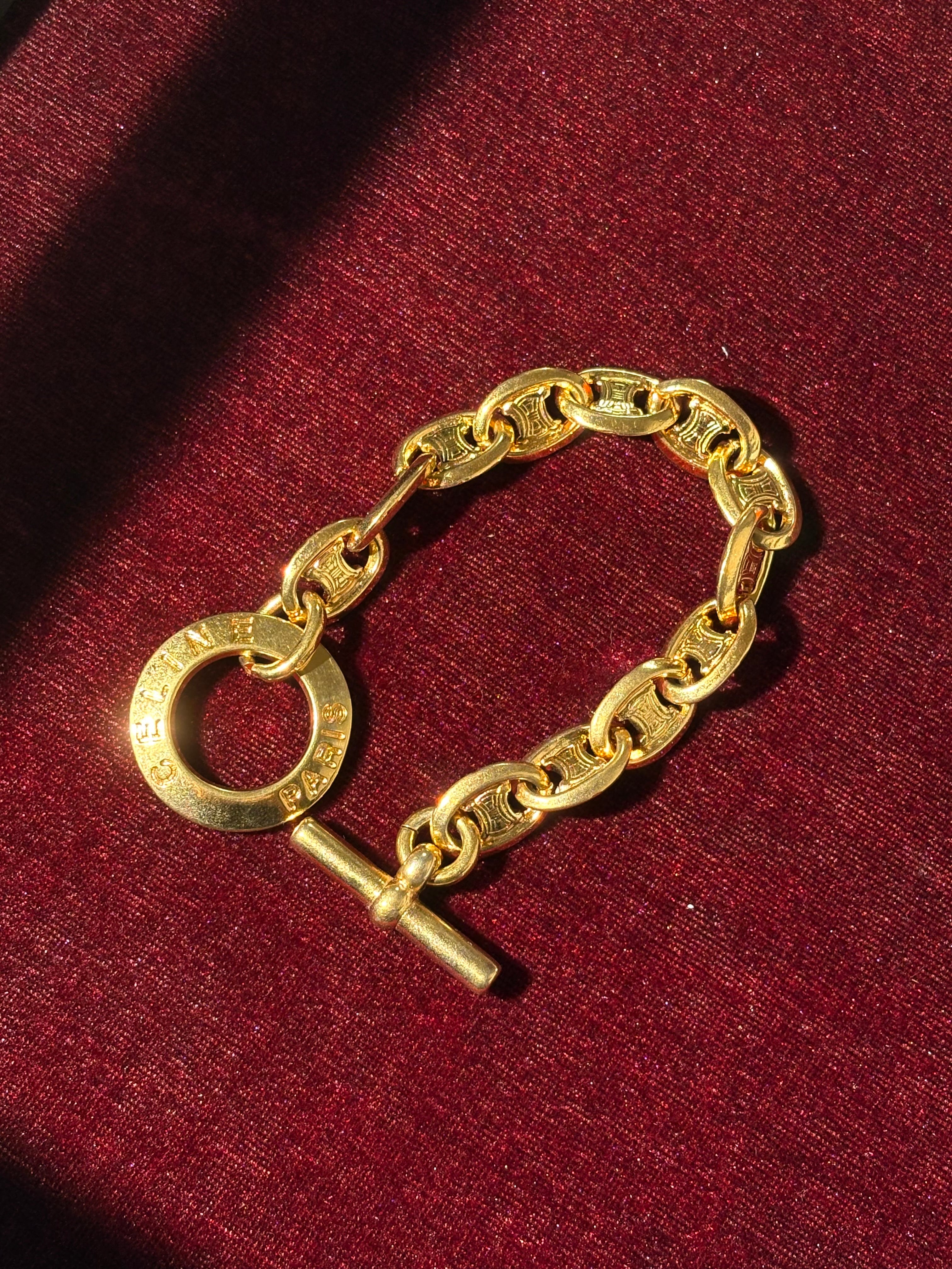 Pre Triomphe Anchor Link Bracelet -CELINE-