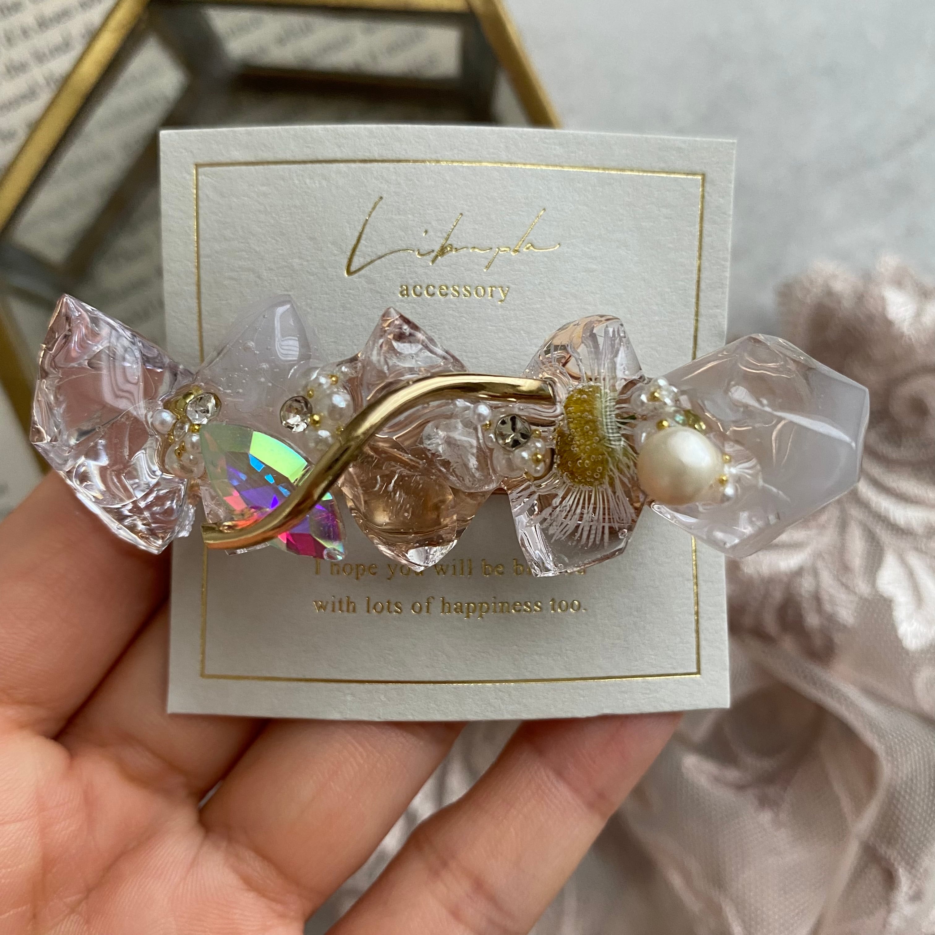 112☻ハンドメイド*一点物 アンティーク 大理石 パール クリップ イヤーカフ 112☻ハンドメイド*一点物 アンティーク 大理石 パール クリップ