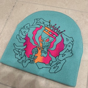 SUPREME NEW WORLD ORDER BEANIE BLUE NEW ⑧