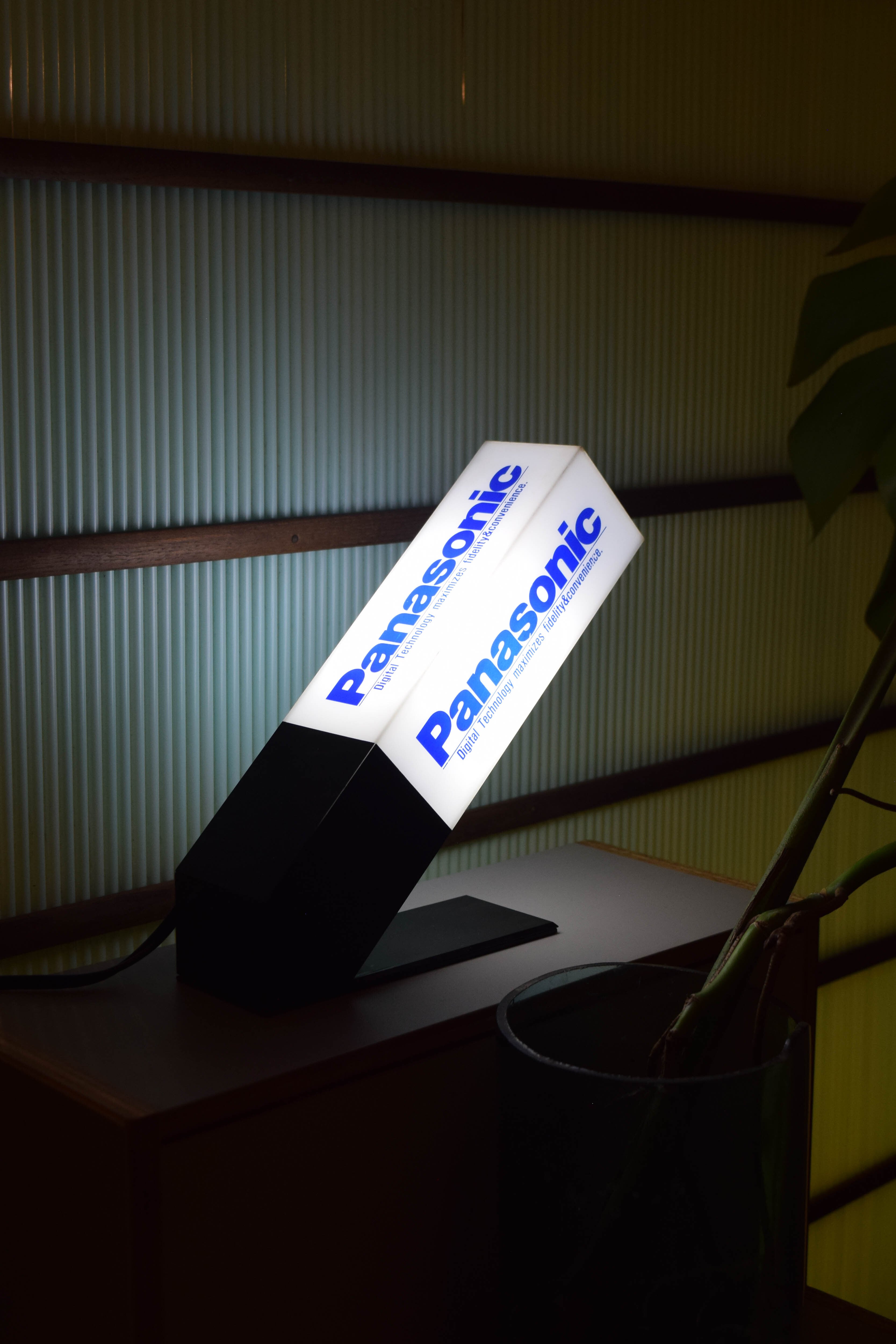 昭和62年 ナニワ照明社 パナソニックの蛍光灯看板 18cm 照明 | ものや