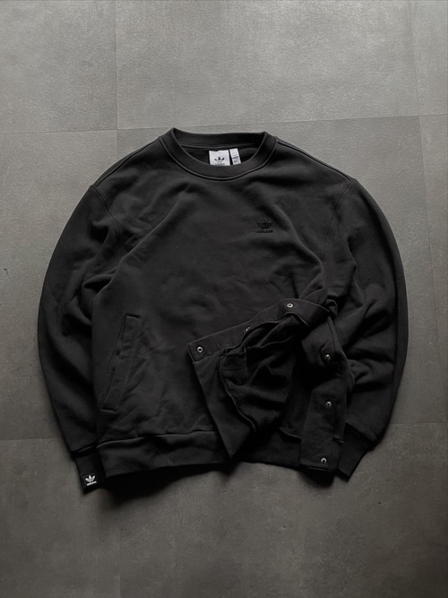 adidas originals アディダスオリジナルス S クルーネック スウェット ブラック