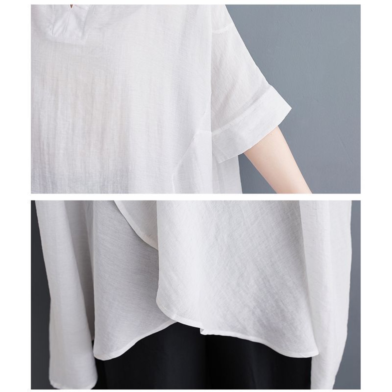 アシンメ チュニック ブラウス  30206