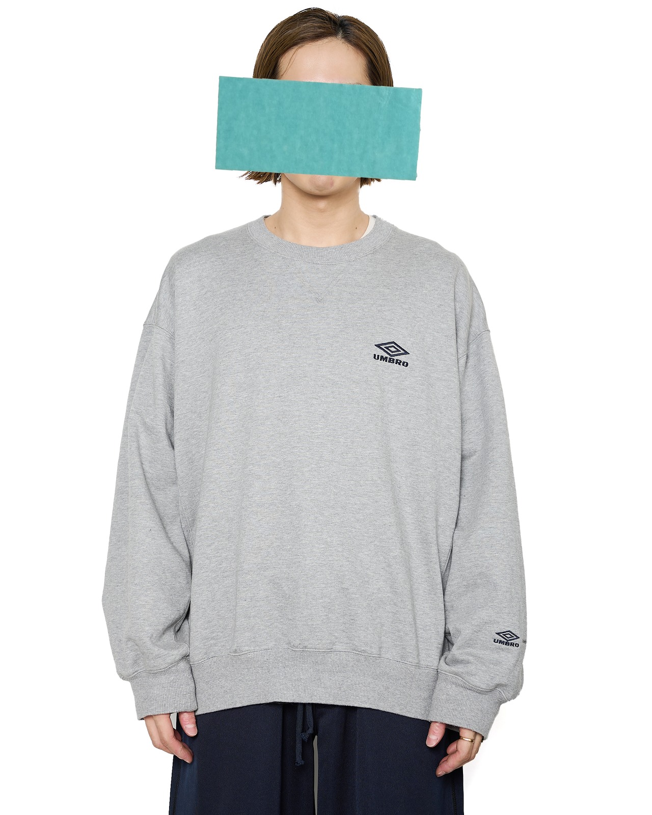 ssstein × UMBRO "HIGH GAUGE COTTON SWEAT LS〔GREY〕"