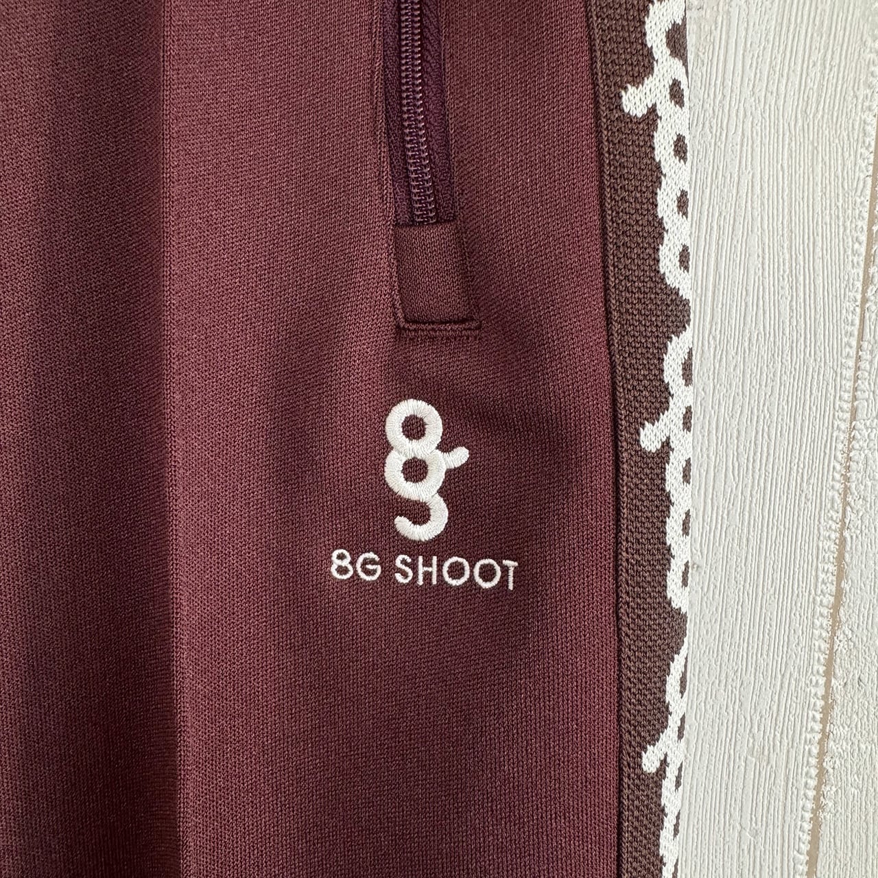 8G CENTER PRESS TRACK PANTS -BURGUNDY- | 8G SHOOT WEBSTORE