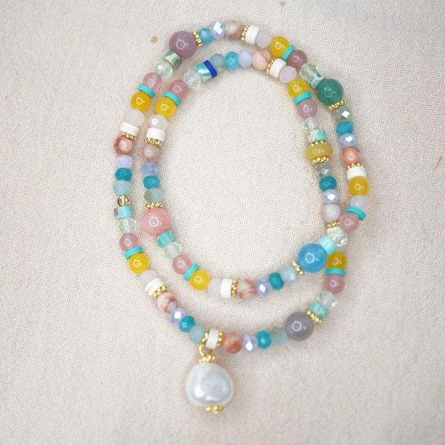 【#216】おしゃれブレスレット／カラフル／HSN002