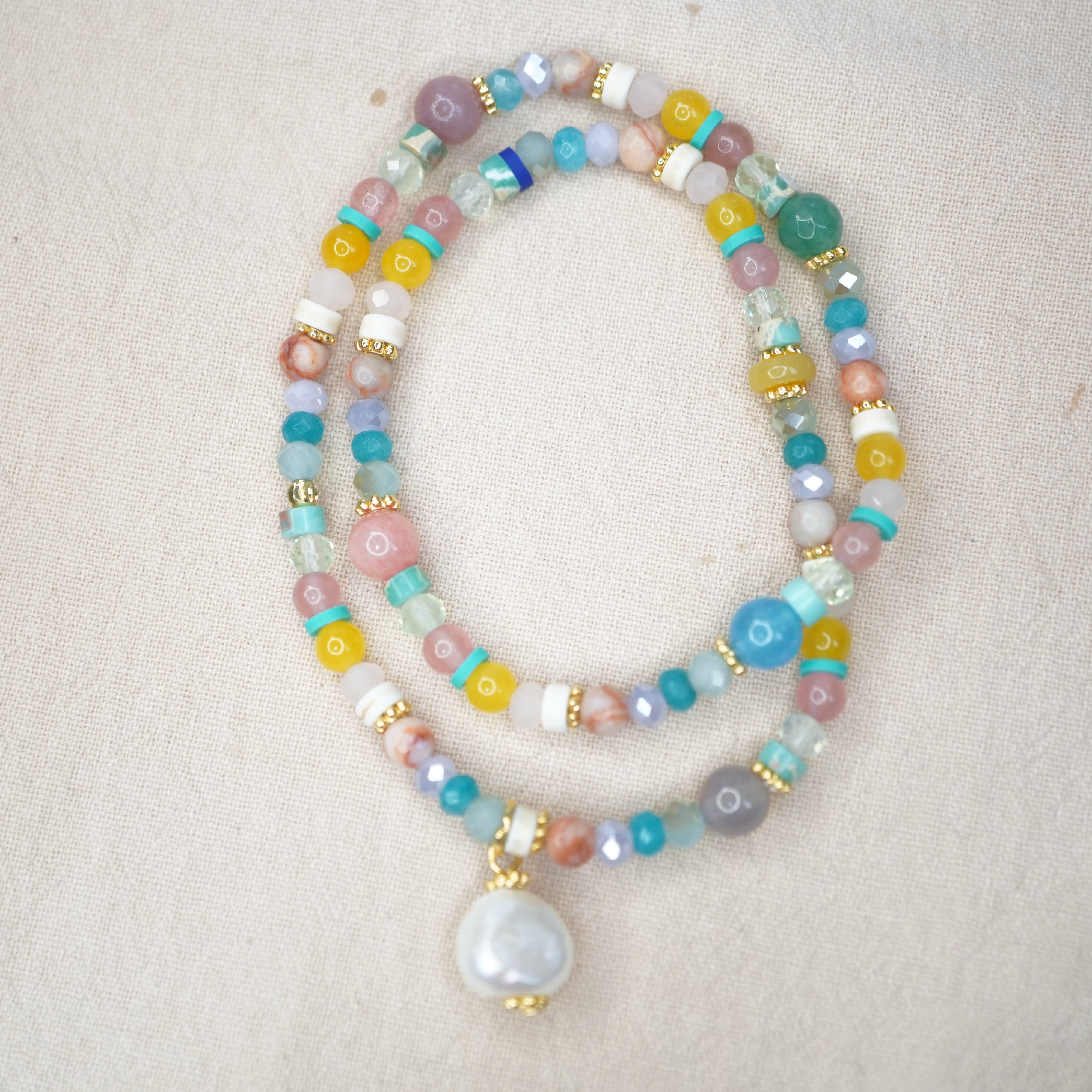 【#216】おしゃれブレスレット/カラフル/HSN002