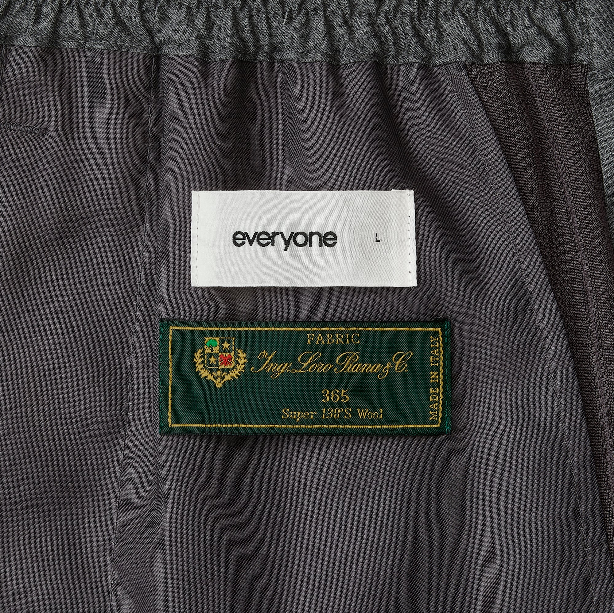 everyone easy slacks fabric by Loro Piana (GRAY) | everyone