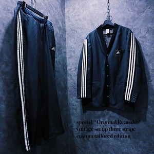 【doppio】special “Original Re:make" vintage set up three stripe custom tailored edition