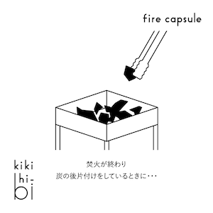 【ギフト袋に入れてお届け！】kikihi-bi キキヒビ ◆2個セット◆ firecapsule ファイヤーカプセル 全４種類 キーホルダー入り