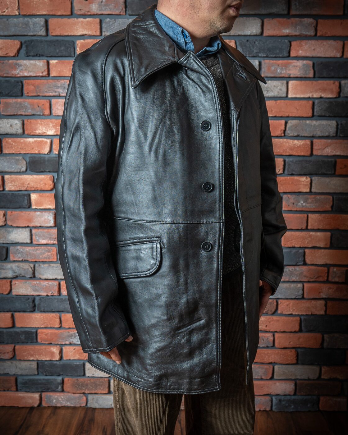 DEADSTOCK】French Army Leather Fireman Jacket フランス軍  