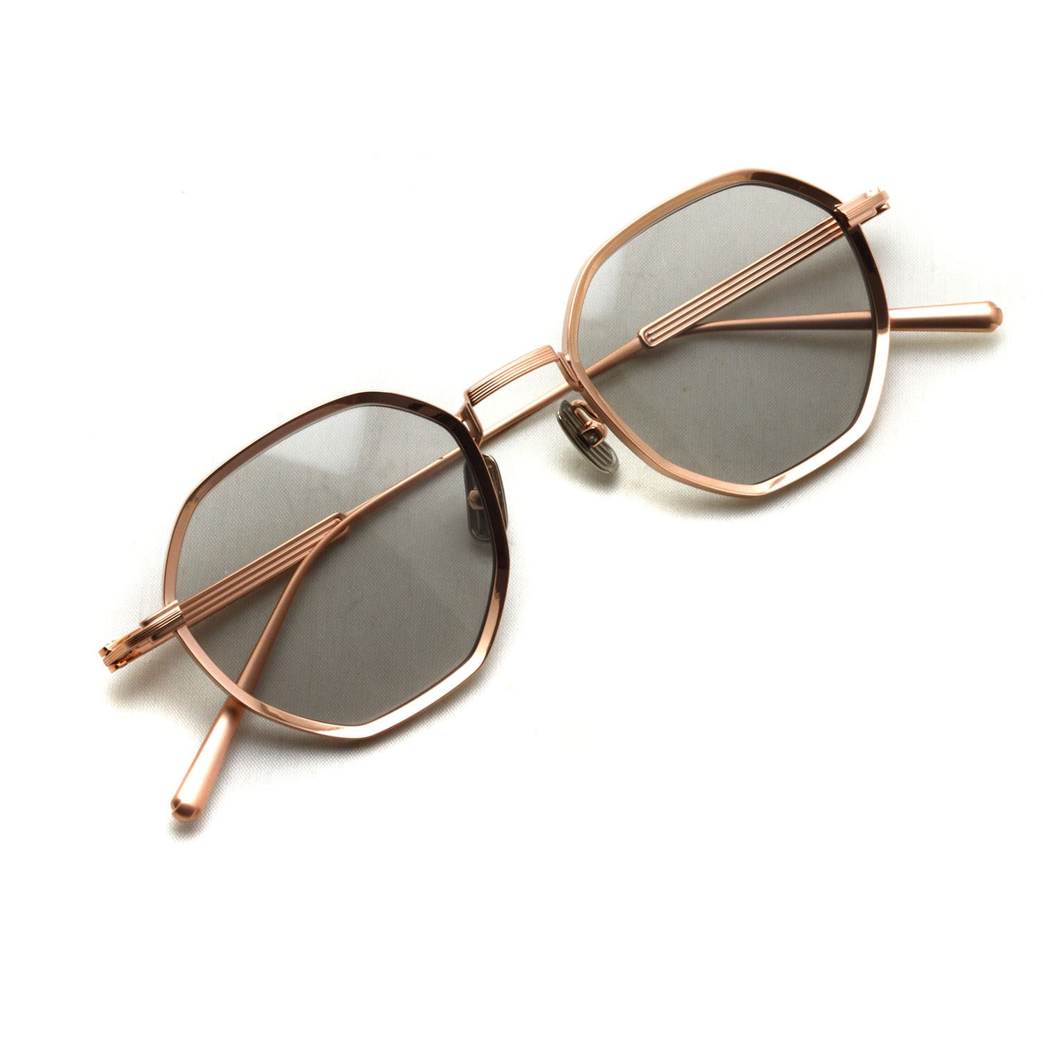 Lunetta BADA / 73/07 / 1050 ROSE GOLD - LIGHT SMOKE lenses ローズ