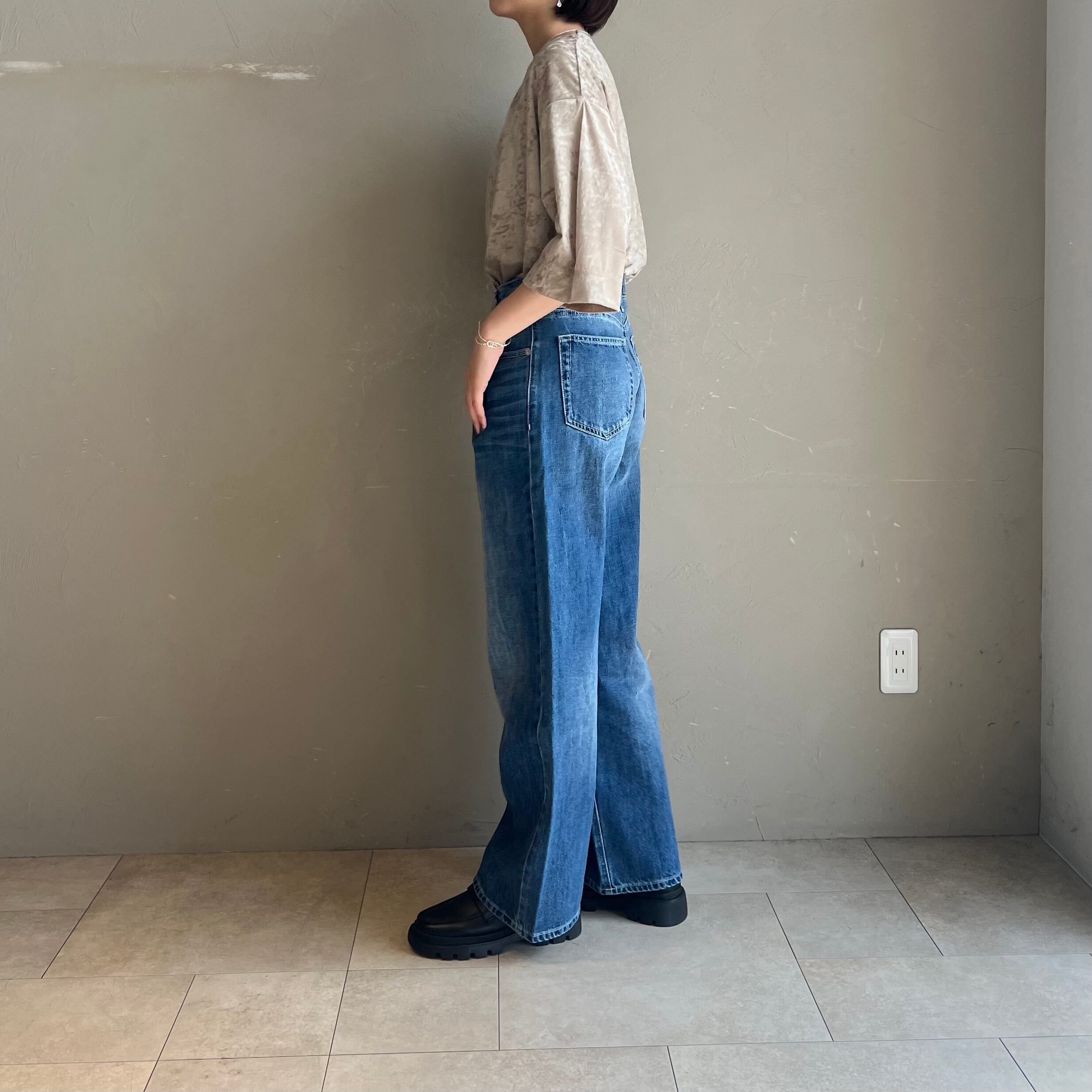 cafune; 】タックバギーデニムパンツ | valance 福井