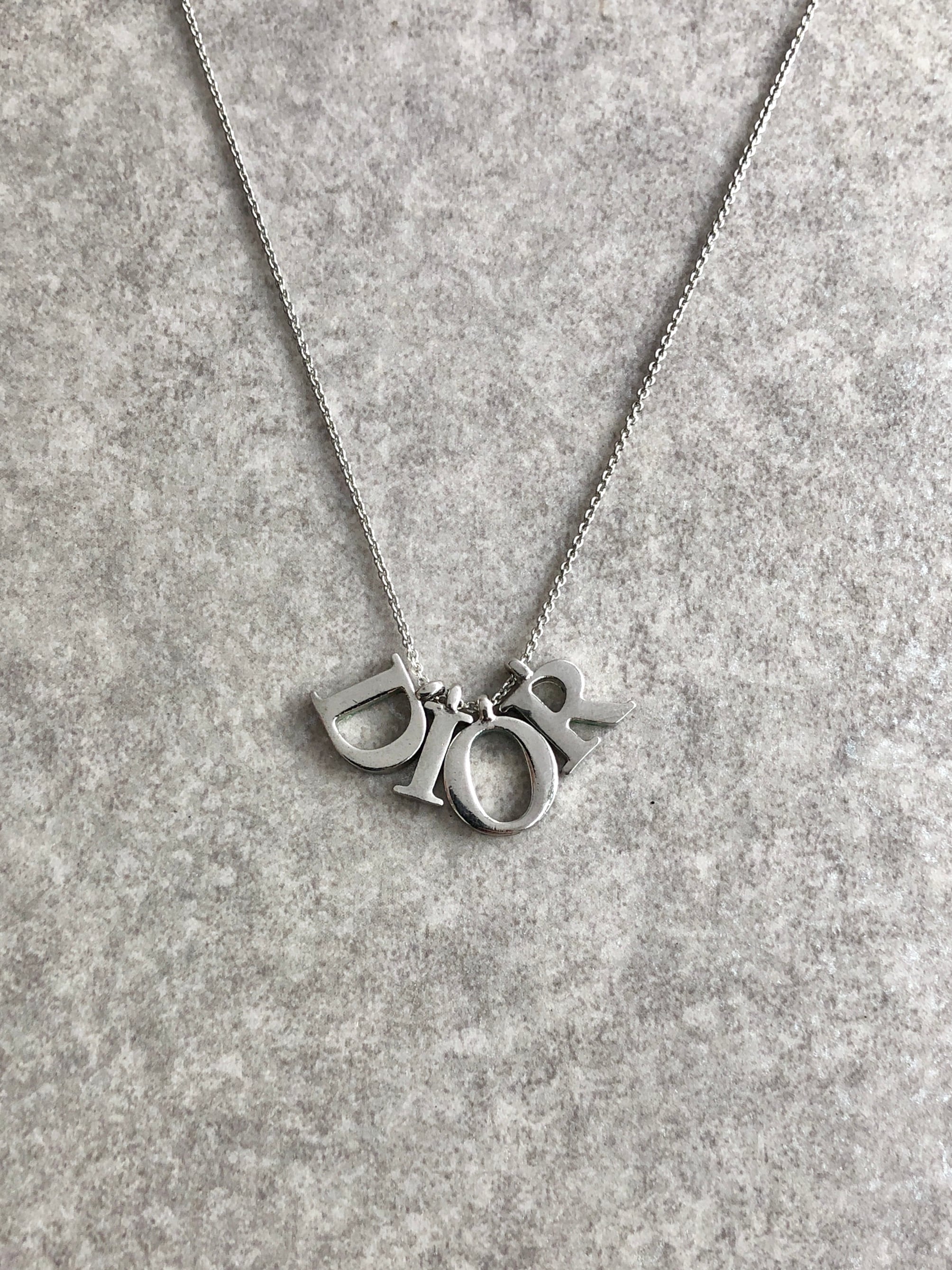 Christian Dior クリスチャン ディオール ネックレス シルバー Dior