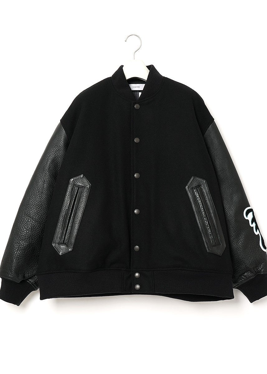 紺×赤 FACETASM ファセッタズム race jacket サイズ3
