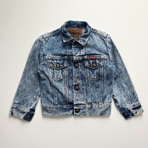 ＜VINTAGE＞Kids Wrangler Denim Jacket 3Ý相当 (2610JK02)｜キッズ ラングラー ヴィンテージ デニムジャケット