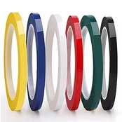 SHULLIN 6ロール 細いホワイトボードテープ 3mm ビニールピンストライプテープ テープ ラインのマーキング用(ロールあたり66m)