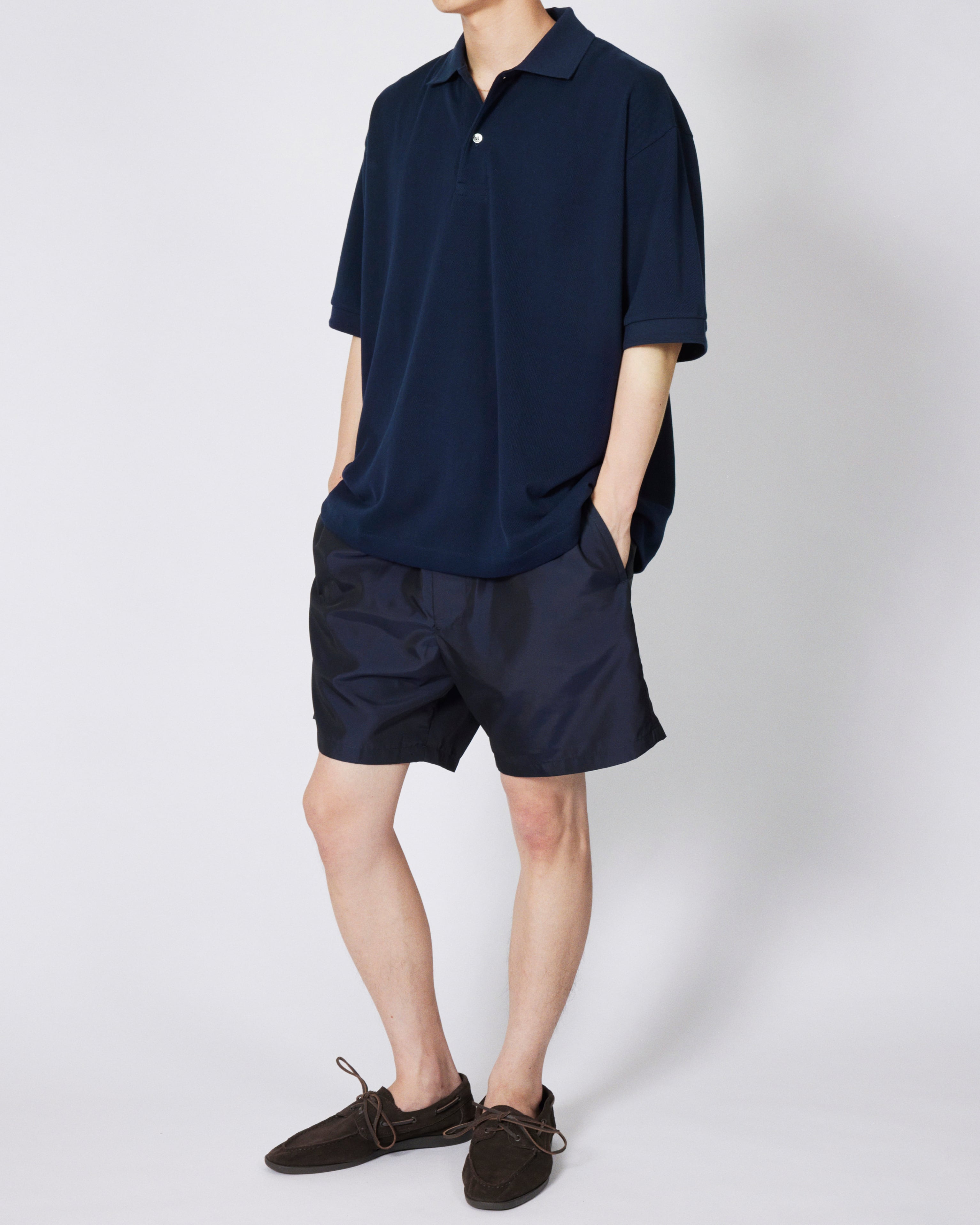 everyone piquet polo shirt (NAVY) | everyone