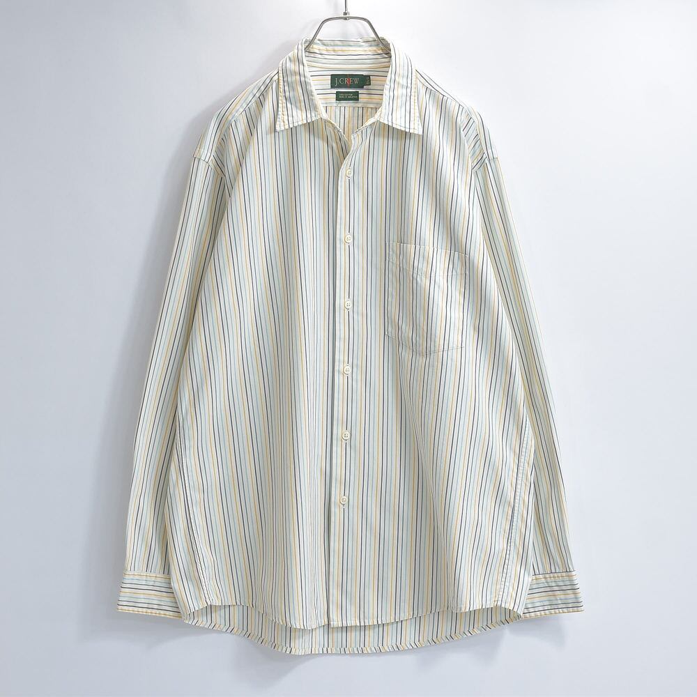 90s J.CREW ジェイクルー 巨人タグ マルチストライプ デザイン