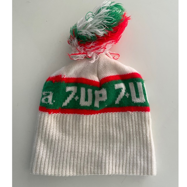 7up pon pon knit cap