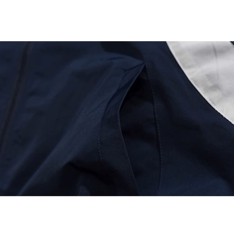 ★CONTRAST COLOR SPLICING STAND COLLAR JACKET　　　A0794