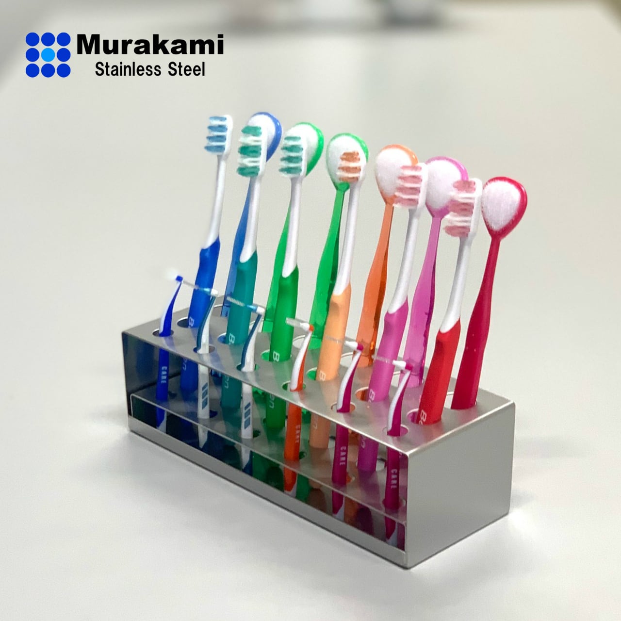 口腔ケア用品スタンド6人用 Aタイプ | Murakami-Stainless