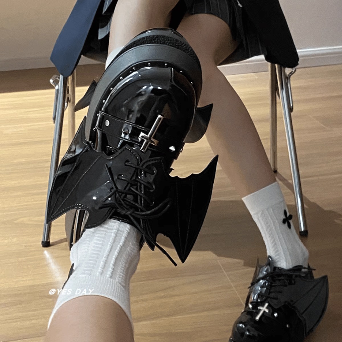 レア　★プトマヨ　PUTUMAYO コウモリ　羽　悪魔　シューズ　ヒール レア☆プトマヨPUTUMAYO コウモリ羽悪魔シューズヒール